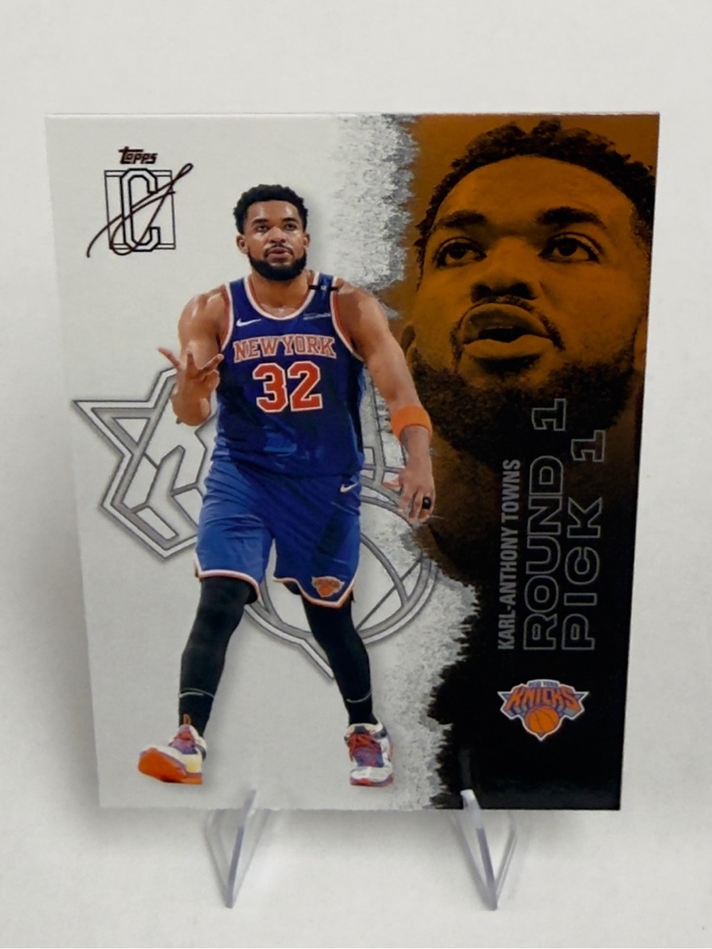 2026 Topps Round -1 Pick-1 # 63 Karl- Anthony Town New York Knicks